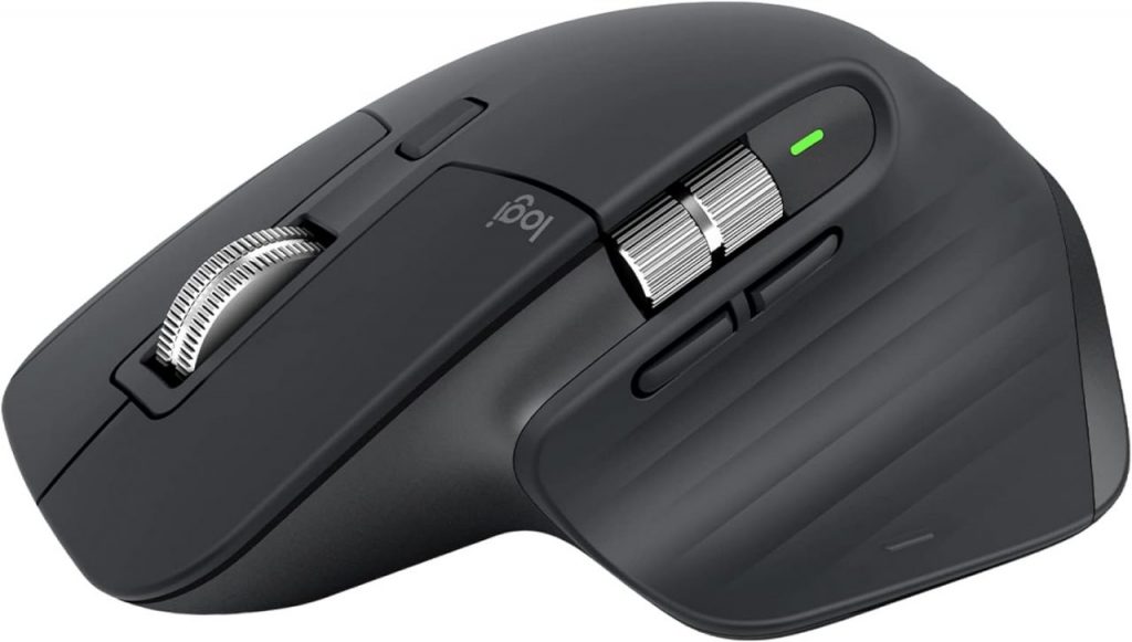 Mouse sem fio Logitech MX Master 3S com Sensor Darkfield para Uso em Qualquer Superfície, Design Ergonômico, Clique Silencioso, Conexão USB ou Bluetooth