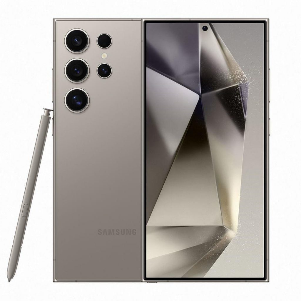 Smartphone Samsung Galaxy S24 Ultra 6,8″ Galaxy AI 256GB 5G 12GB RAM Câm. Quádrupla 200MP + Selfie 12MP Bateria 5000mAh Dual Chip