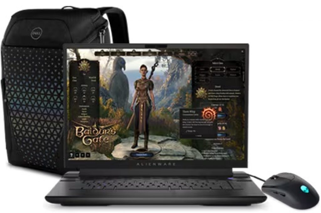 Notebook Dell Alienware m16 AW16-i1300-M10P 13ª Geração Intel Core i9 16GB RAM 1TB SSD RTX 4060 16″ QHD WVA 240Hz Windows 11 + Mochila Dell Gaming 17 + Mouse Gaming AW320M