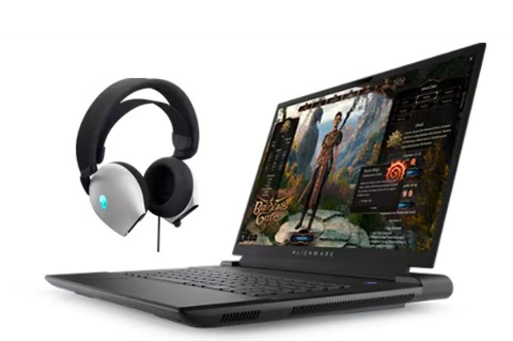 Notebook Dell Alienware m16 AW16-i1300-M20P 16″ QHD 13ª Geração Intel Core i9 32GB 1TB SSD RTX 4070 Windows 11 – am161280w + Headset Gamer Alienware AW520H