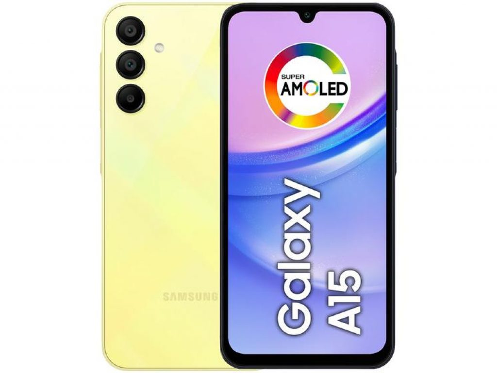 Smartphone Samsung Galaxy A15 4G  6,5″ 256GB 8GB RAM Câm. Tripla 50MP + Selfie 13MP 5000mAh Dual Chip