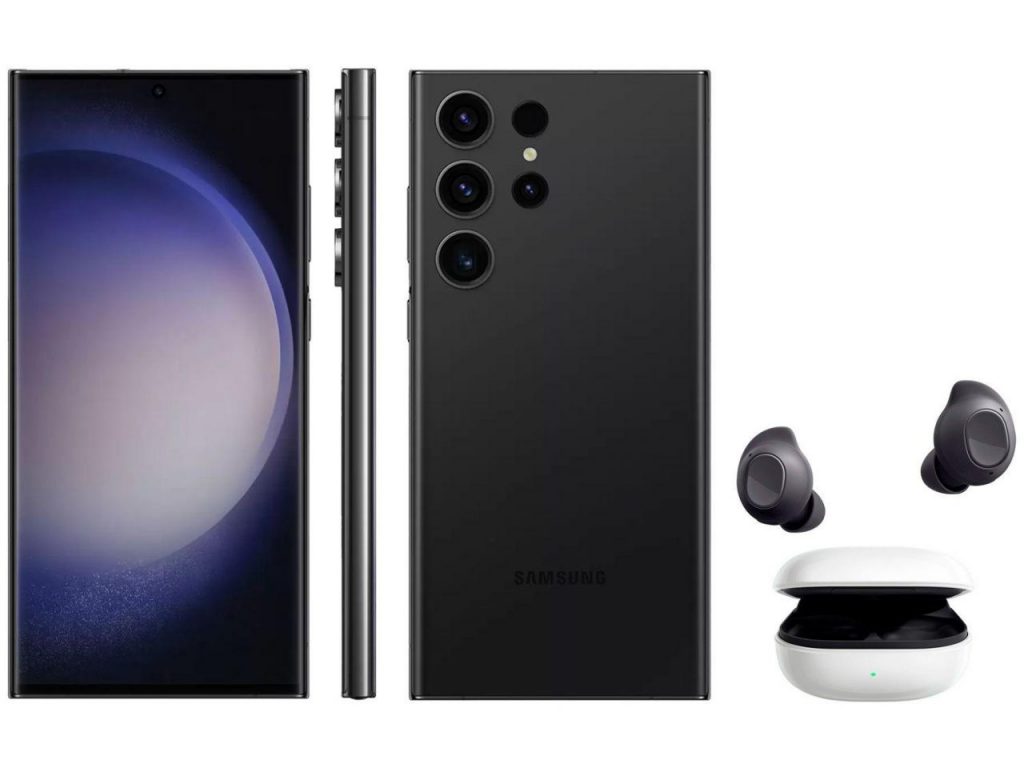 Smartphone Samsung Galaxy S23 Ultra 256GB – 5G 12GB RAM + Galaxy Buds FE Sem Fio