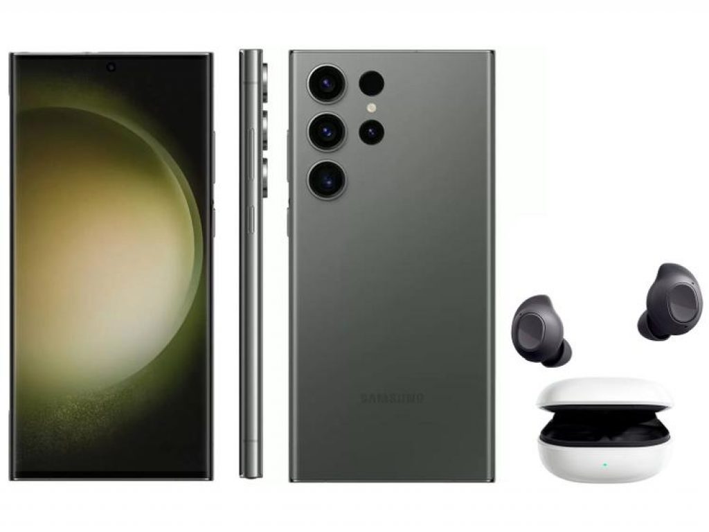 Smartphone Samsung Galaxy S23 Ultra 512GB 5G – 12GB RAM + Galaxy Buds FE Sem Fio Grafite