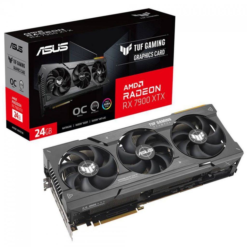 Placa De Vídeo Asus TUF Gaming AMD Radeon RX 7900 XTX OC, 24GB, GDDR6, FSR, Ray Tracing, TUF-RX7900XTX-O24G-GAMING