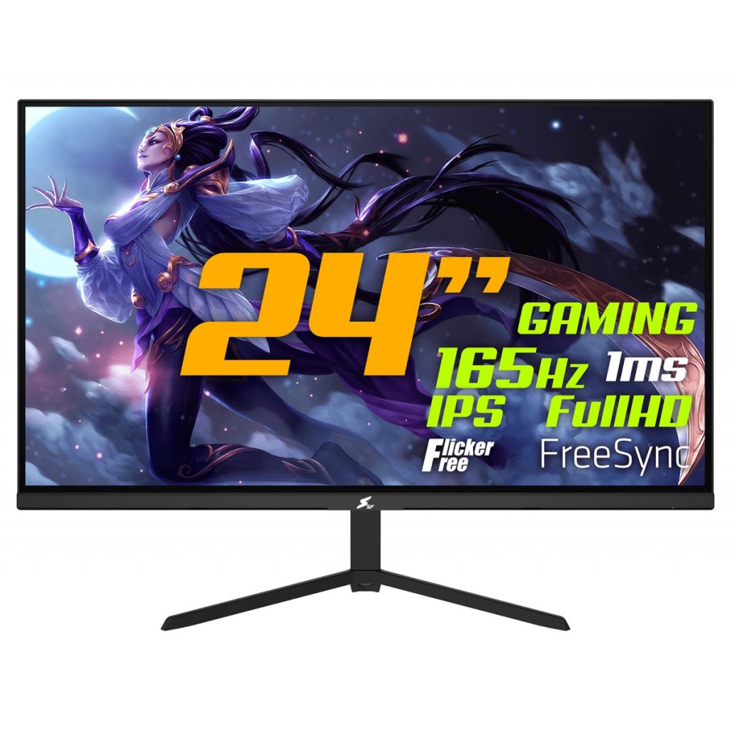 Monitor Gamer SuperFrame Vision, 24 Pol, Full HD, IPS, FreeSync, 1ms, 165Hz, HDMI/DP, SFV2409S