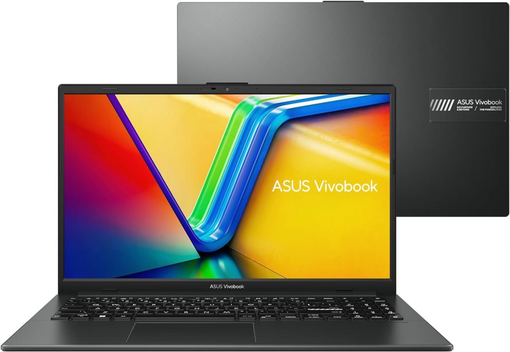 Notebook ASUS VivoBook Go 15, AMD RYZEN 5 7520U, 8GB RAM, 256GB SSD, Windows 11, Tela 15,6″ FHD, Mixed Black – E1504FA-NJ825W