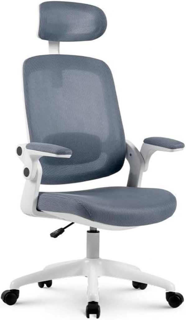 Cadeira de Escritorio Elements Astra cinza/branca