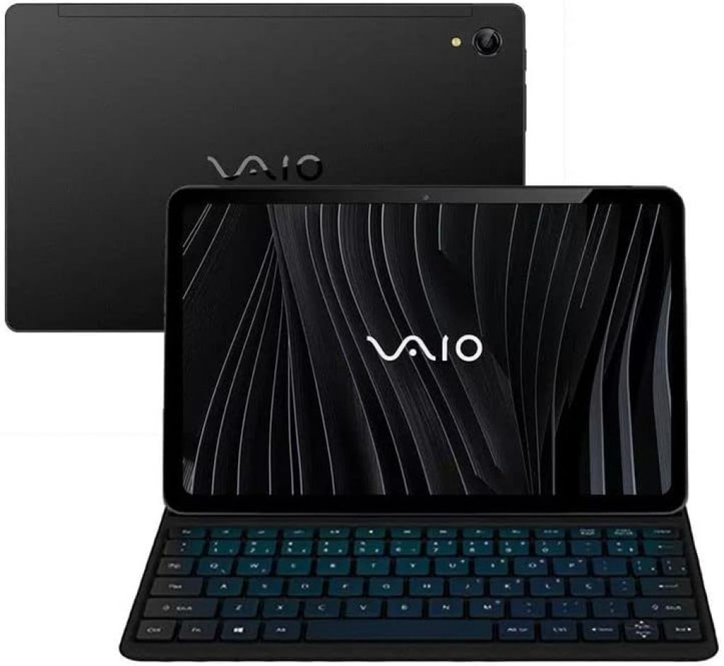 Tablet VAIO TL10 8GB 128GB Octa-Core Tela 10,4” 2K 4G LTE WiFi Câmera 8MP + Selfie 5MP Android 13 7000mAh Com Capa Teclado – Preto