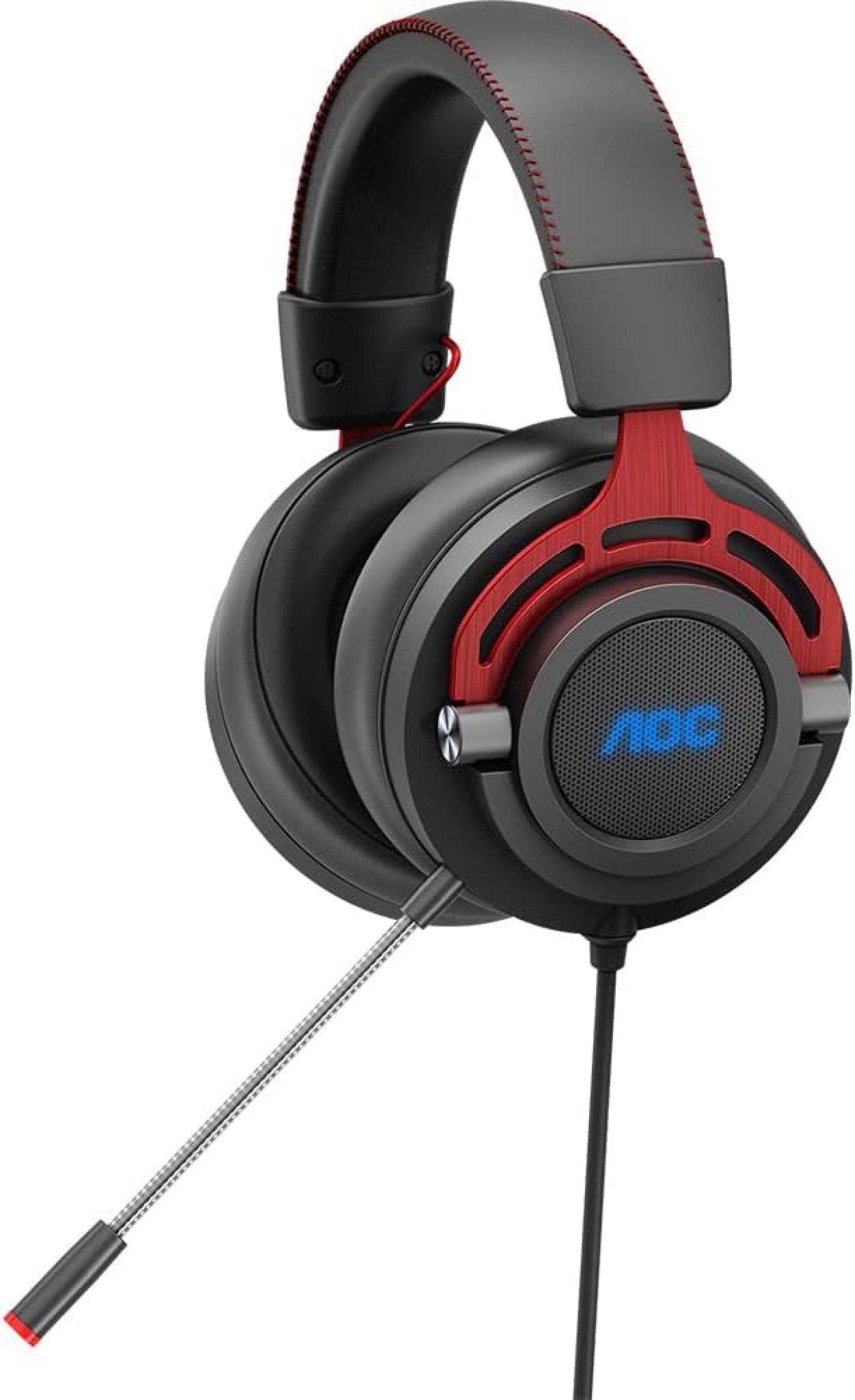 Headset Gamer AOC GH300, Driver 50 mm, Virtual Surround 7.1, RGB, com