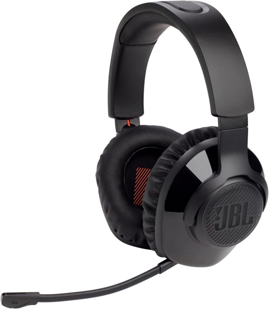JBL, Fone de Ouvido, Quantum 350 Wireless, Headset Gamer, Over Ear, Microfone Removível – Preto