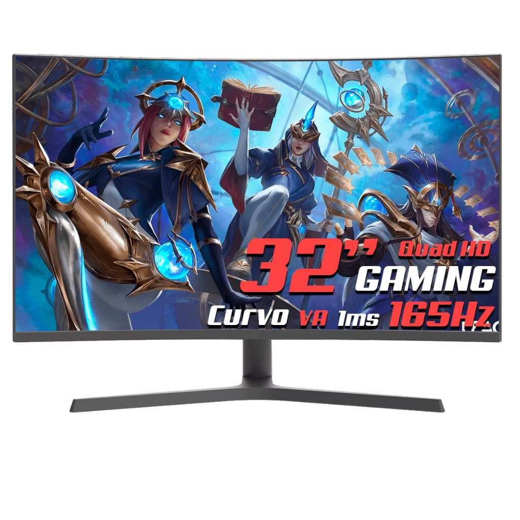 Monitor Gamer SuperFrame Prisma X, 32 Pol, Curvo, VA, Quad HD, 1ms, 165Hz, 100% sRGB, Black, SFPCB-32165-QHD