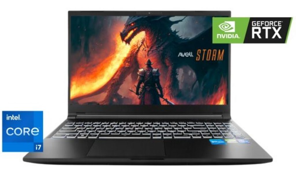 Notebook Avell Storm 350, Intel® Core™ i7-13620H, RTX 3050 6GB, 8GB RAM, 512GB SSD, 15.6” FHD WVA 165Hz 100% sRGB