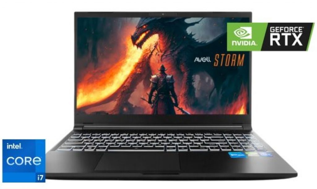 Notebook Avell Storm 450, Intel® Core i7-13620H, RTX 4050 6GB, 8GB RAM, 512GB SSD, 15.6” FHD WVA 165Hz