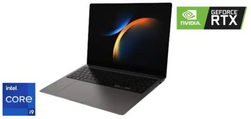 Notebook Samsung Galaxy Book3 Ultra Intel® Core i9 13900H, RTX 4070, Windows 11 Home, 32GB RAM, 1TB SSD, 16” WQXGA+ AMOLED 120Hz – Grafite