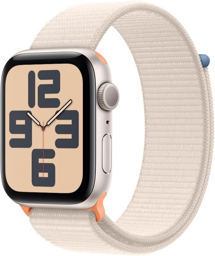 Apple Watch SE (2a geração) GPS, Smartwatch com caixa de alumínio – 44 mm • Pulseira loop esportiva