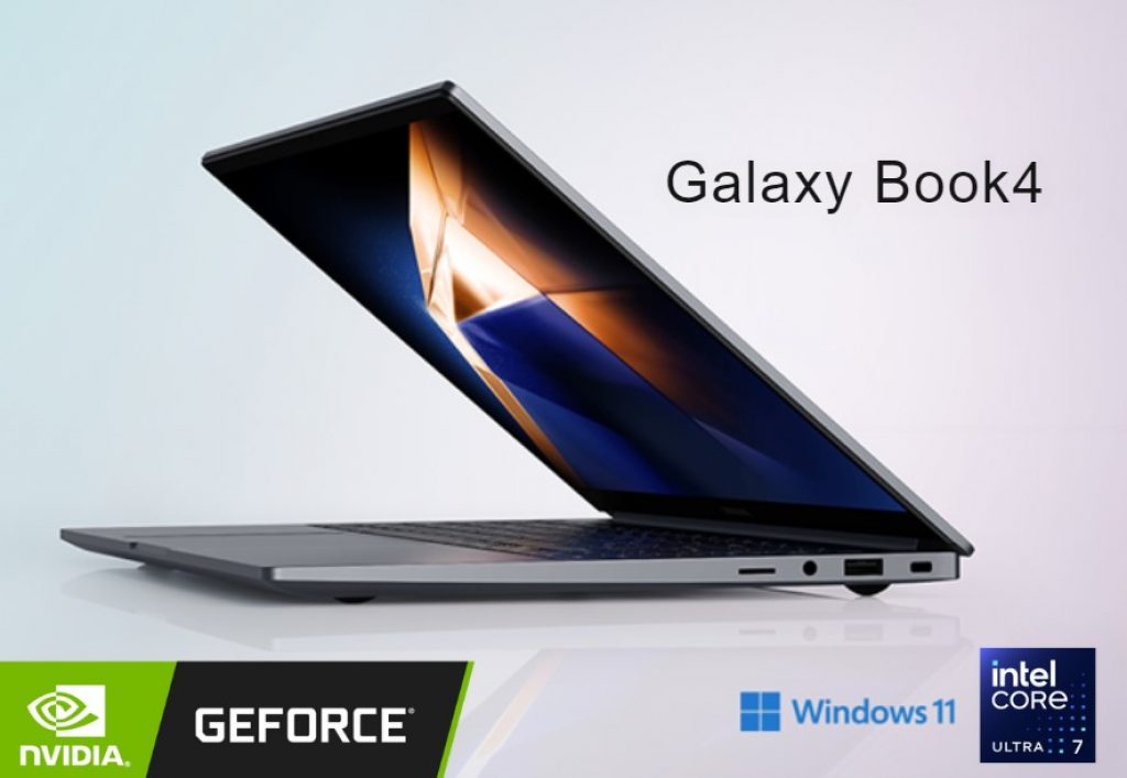 Notebook Samsung Galaxy Book4, Windows 11 Home, Intel® Core 7, 16GB RAM, 512GB SSD, NVIDIA® GeForce® MX570, 15.6″ Full HD IPS, FingerPrint Grafite