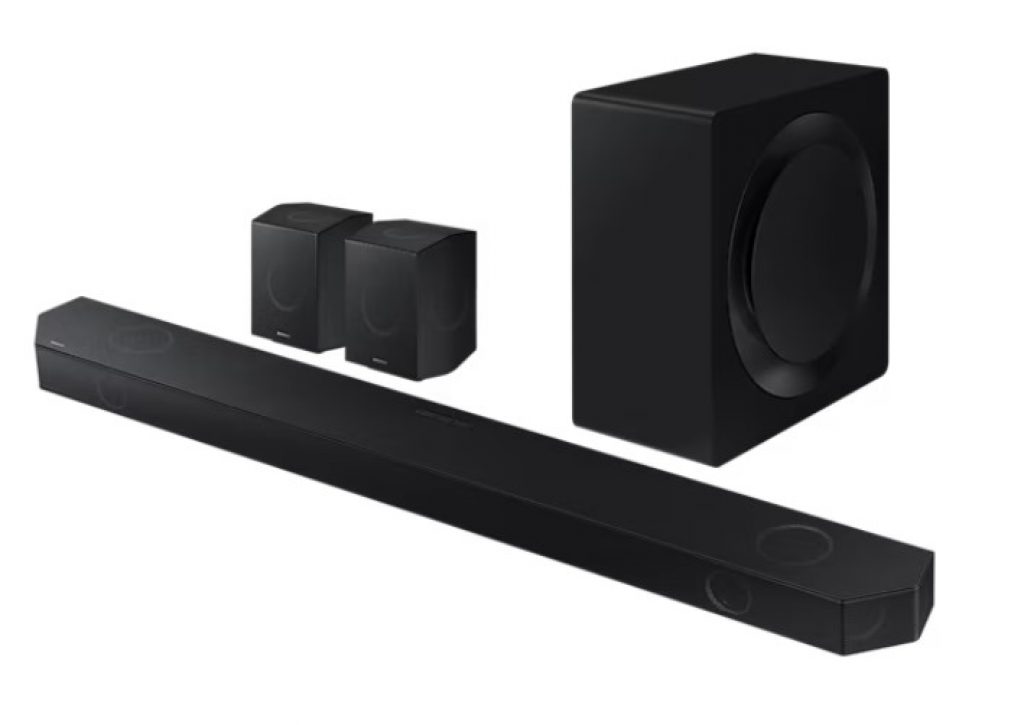Soundbar Samsung HW-Q990D, com 11.1.4 canais, Dolby Atmos, Sincronia Sonora e Alexa Built-in