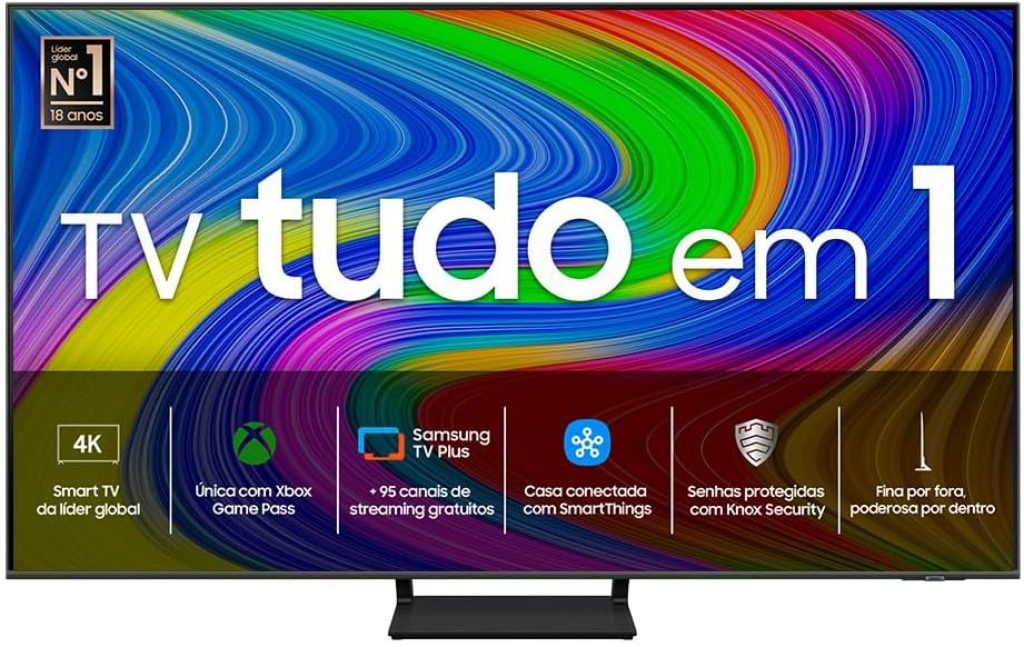 Samsung Smart TV 70″ QLED 4K 70Q65D 2024, Modo Game, Tela sem limites, Design slim, Visual livre de cabos, Alexa built in