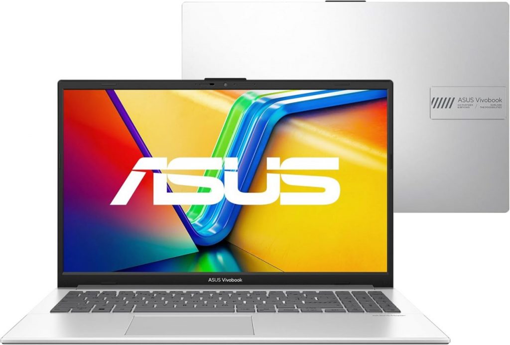 Notebook ASUS Vivobook Go 15, Intel Core i3 N305, 4GB, 128GB SSD, W11 Home, Tela 15.6″ FHD Cool Silver – E1504GA-NJ440W