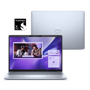Notebook Dell Inspiron Plus I14-QCXPLUS-M10 14″ QHD+ Touch Snapdragon® X Plus 16GB 512GB SSD Windows 11 Prata Gelo