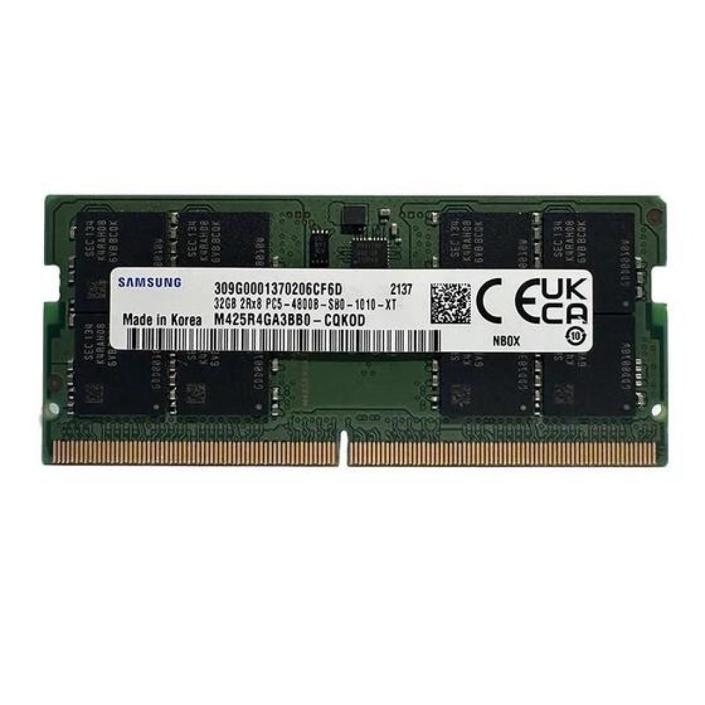 Memória RAM DDR5 Samsung 8GB 4800MHz Para Notebooks