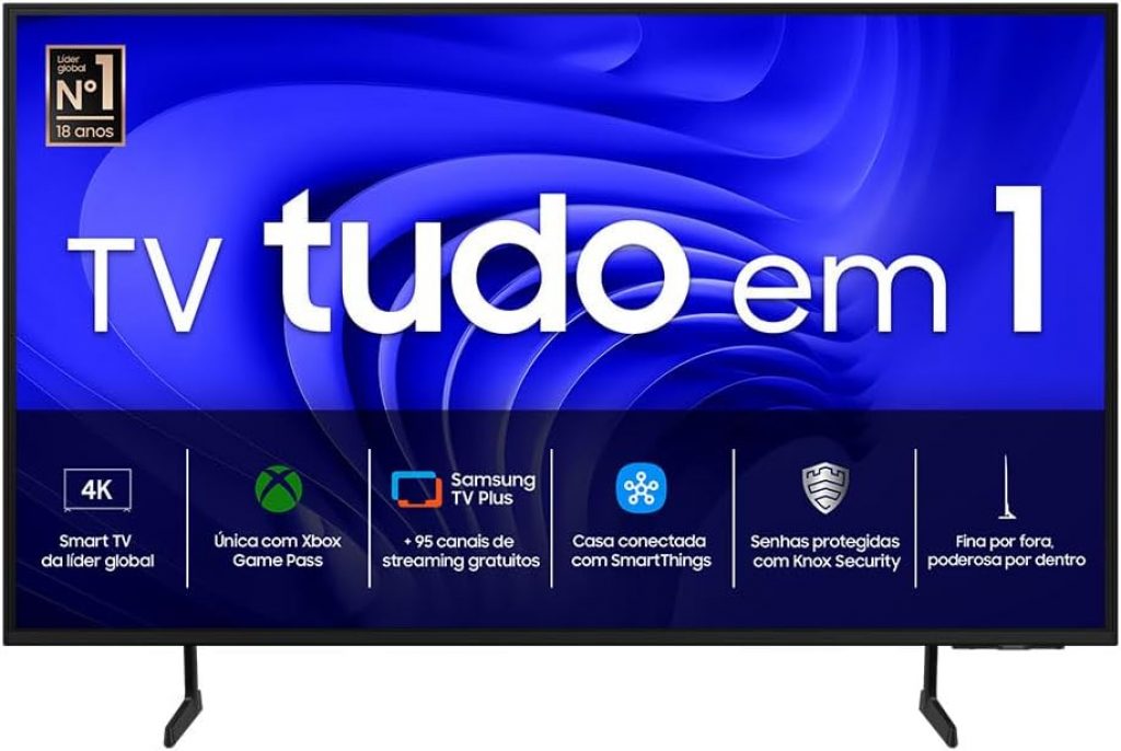 Samsung Smart TV 43″ UHD 4K 43DU7700 – Processador Crystal 4K, Gaming Hub