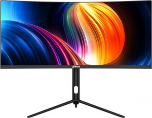 Monitor Gamer Ultrawide Curvo Dahua 30'' WFHD 200Hz 1MS DCR Inteligente Adaptive-Sync HDMI DP VA Preto - DHI-LM30-E330CA