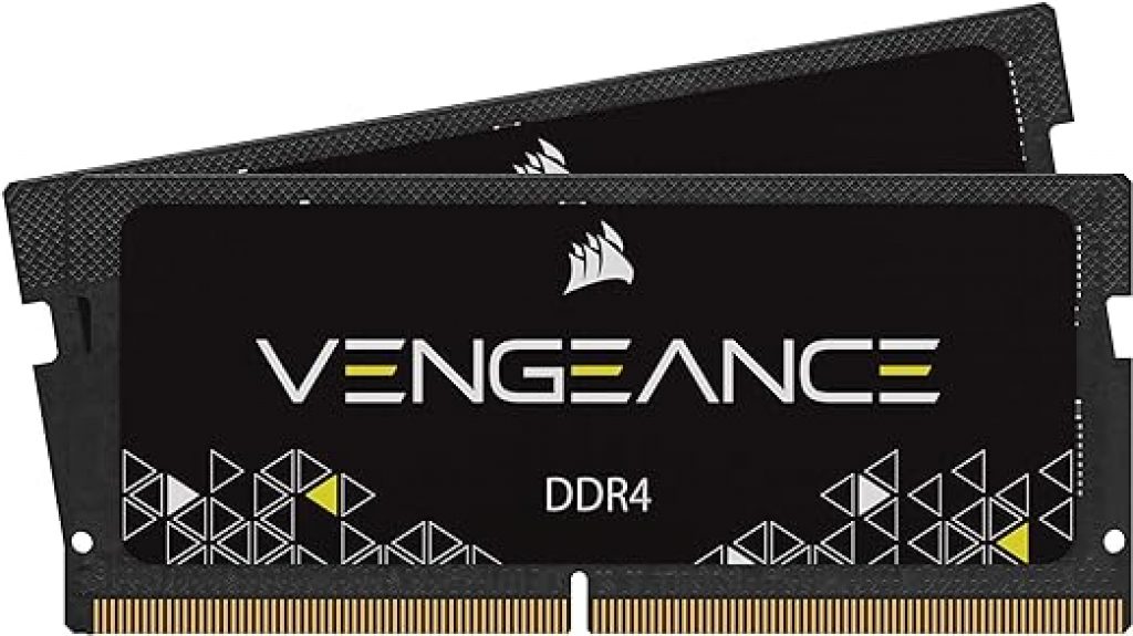 Memória Corsair Vengeance SODIMM – 64GB (2x32GB), DDR4, 3200Mhz, CL22, Preto – CMSX64GX4M2A3200C22