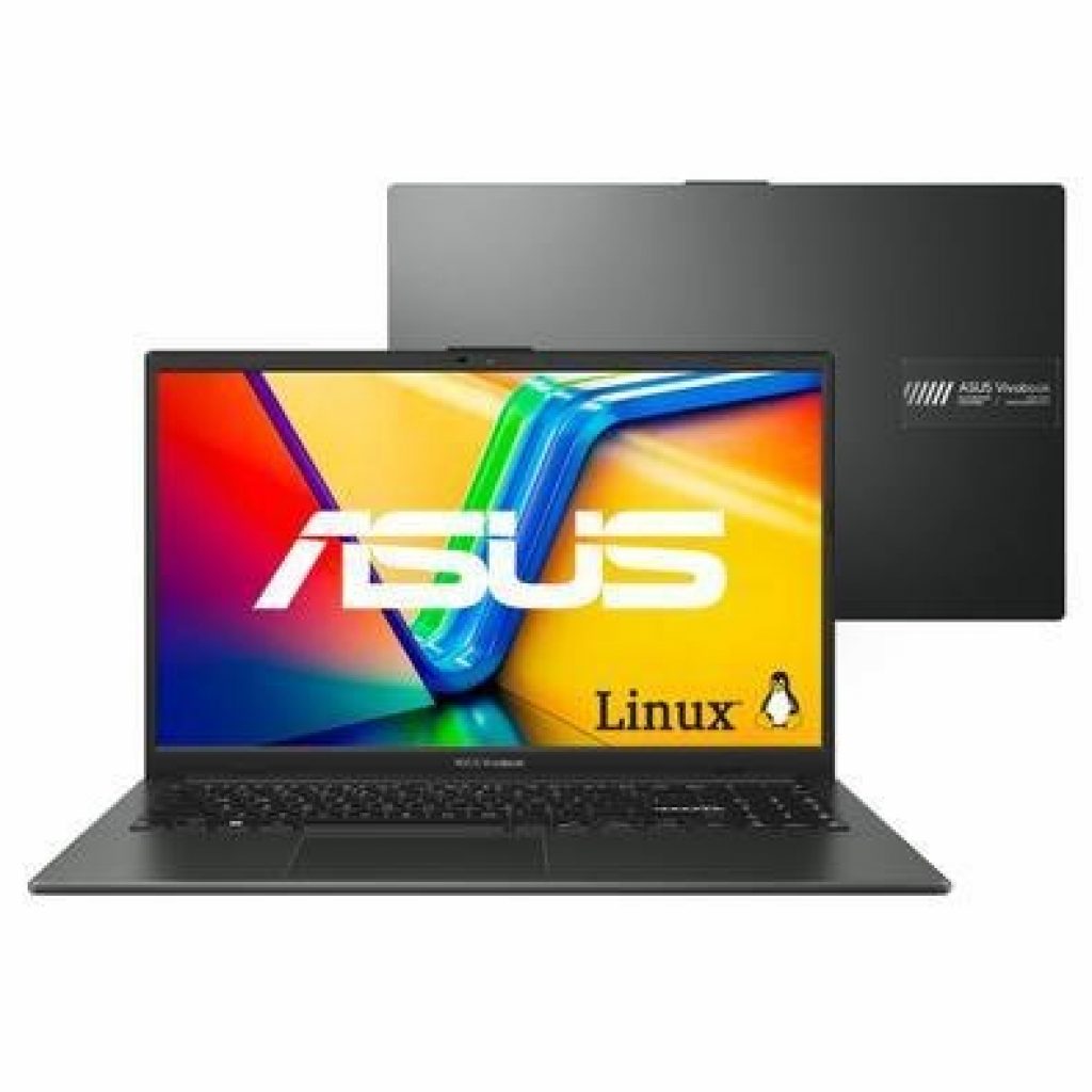 Notebook Asus Vivobook Go 15 AMD Ryzen 5 7520U 16GB RAM 512GB SSD Linux KeepOS Tela 15,6″ LED FHD Black – E1504FA-NJ1288