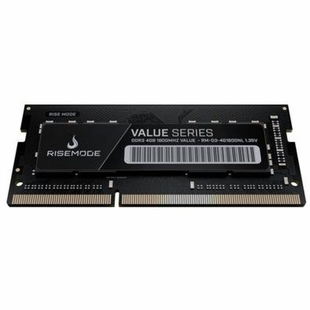 Memória RAM para Notebook Rise Mode Value Series, 4GB, 1600MHz, DDR3L, CL11 – RM-D3-4G1600NL
