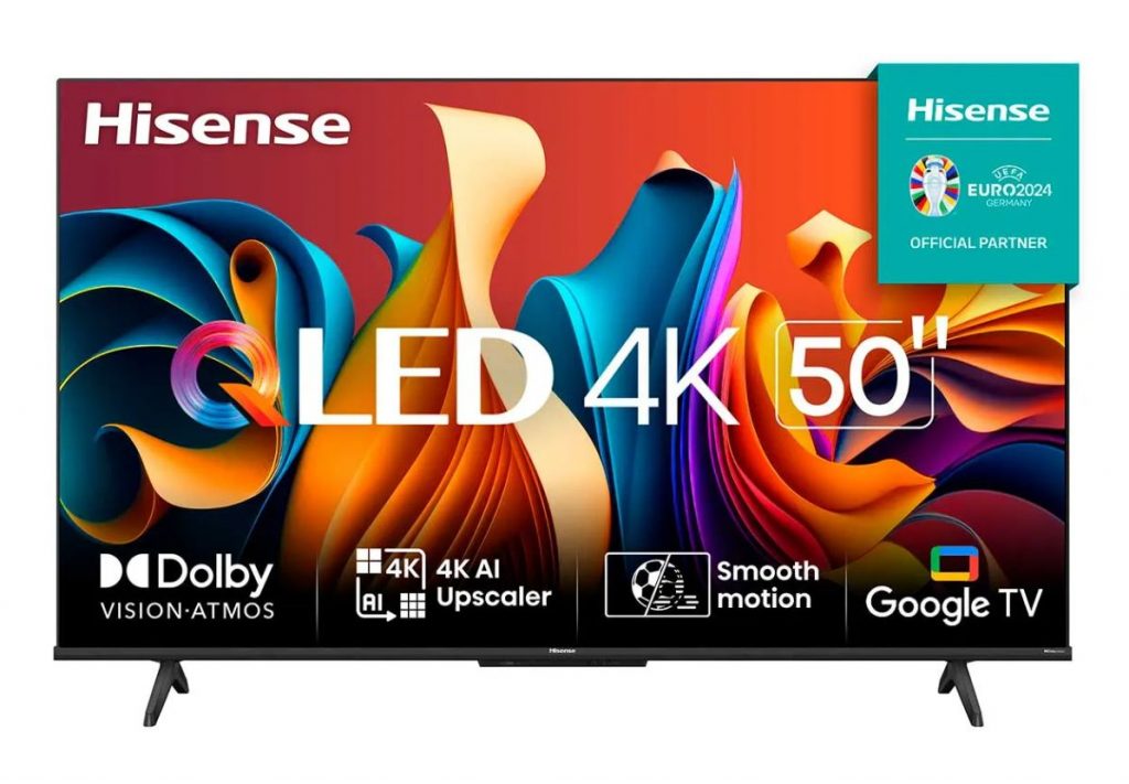 Smart TV Hisense 50 Polegadas 50Q6N 4K UHD QLED HDR10+ Dolby Vision Atmos Google TV
