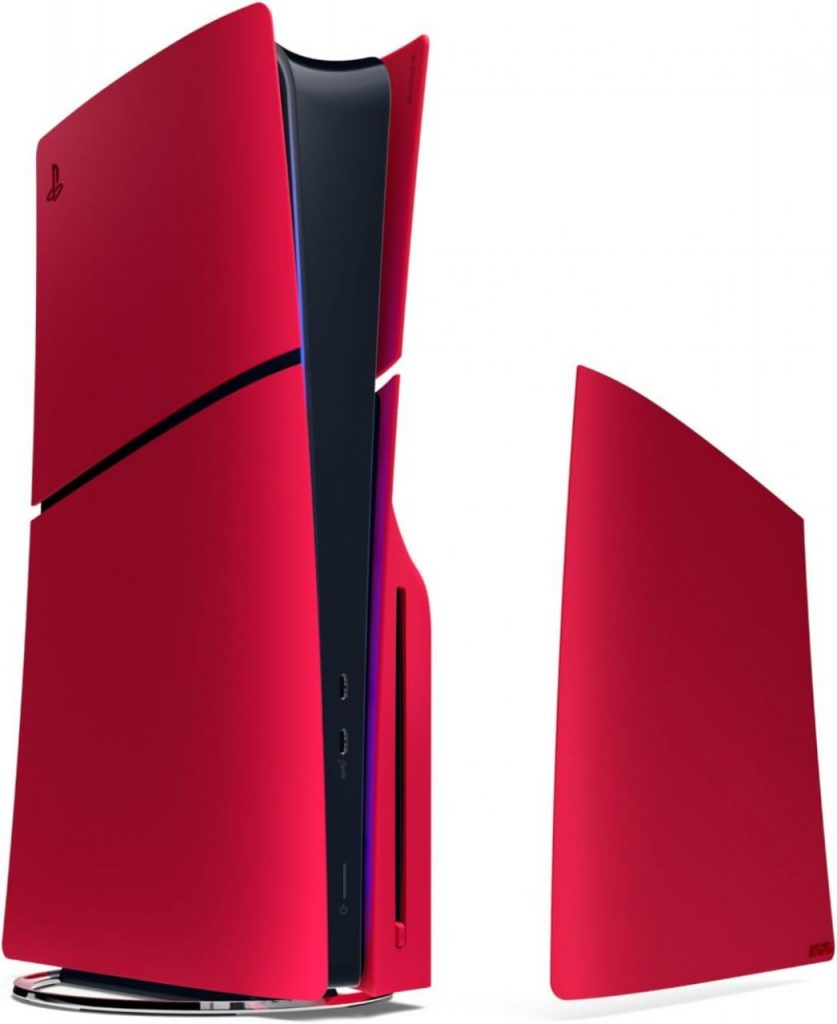 Tampas do console PlayStation 5 Slim Volcanic Red