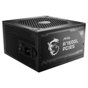 Fonte MSI MAG A750GL, 750W, 80 Plus Gold, Modular, PFC Ativo, Com Cabo, Preto