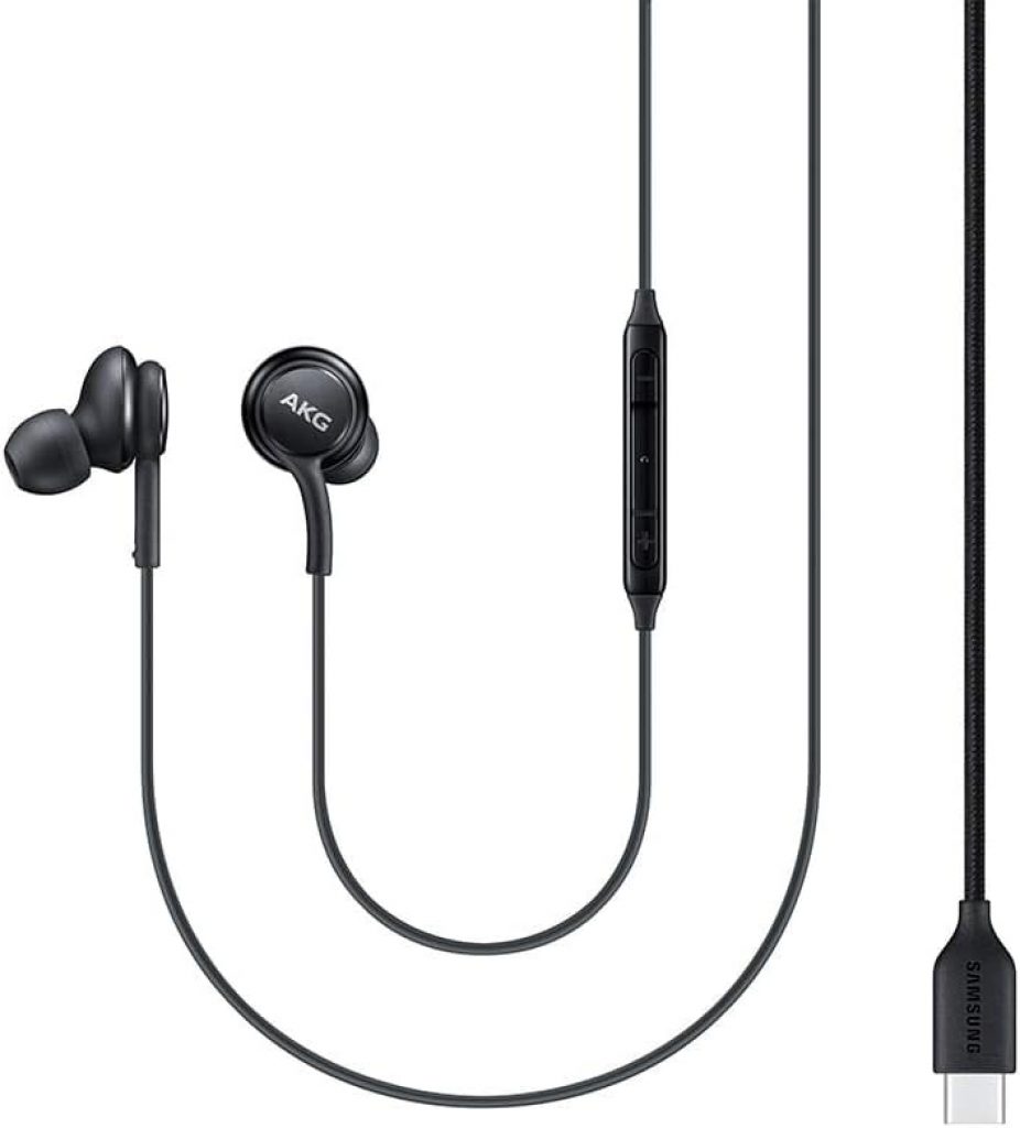 Fone Samsung AKG USB tipo-C com fio e controles Preto EO-IC100BBEGBRcart