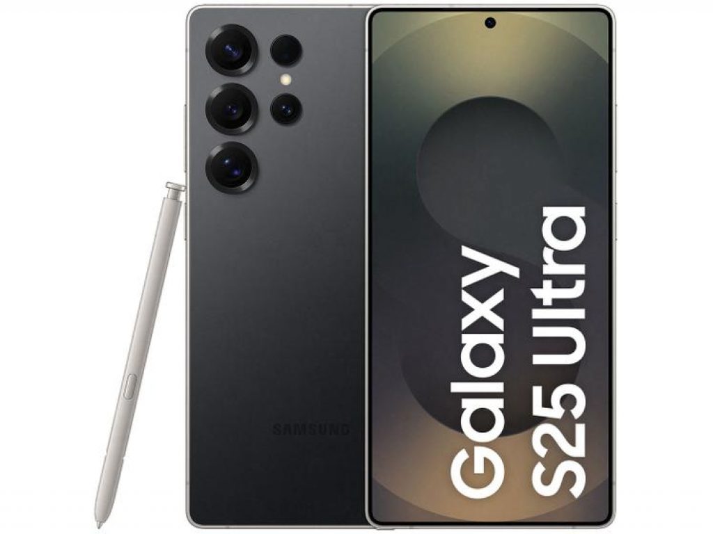 Smartphone Samsung Galaxy S25 Ultra 512GB, Tela de 6.9″, 12GB RAM, Inteligência Artificial, IP68, S-Pen, Snapdragon 8 Elite e 4 Câmeras