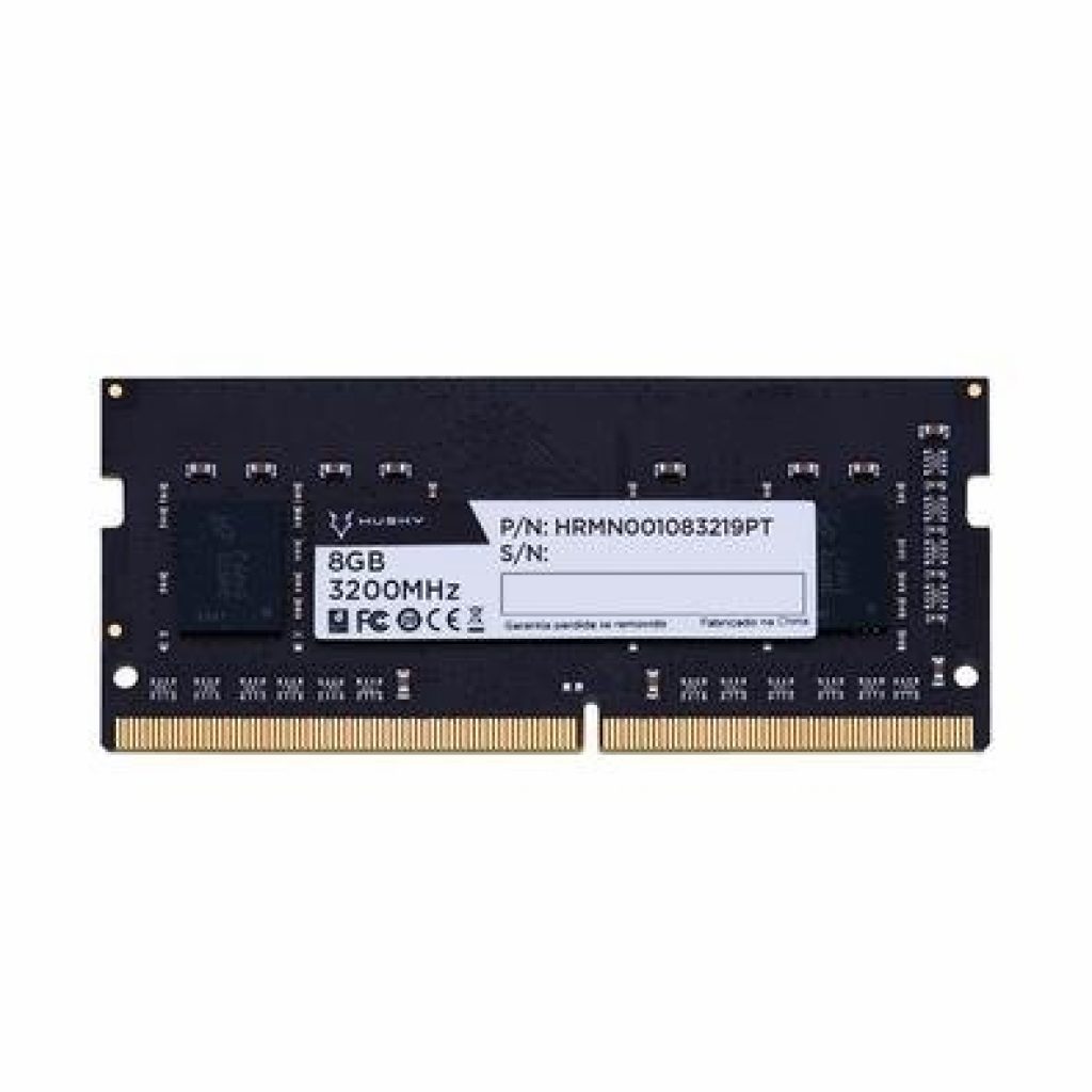 Memória RAM para Notebook Husky, 8GB, 3200MHz, DDR4, CL19, SO-DIMM – HRMN001083219PT
