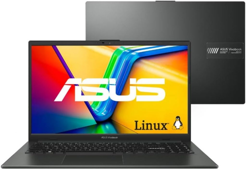 Notebook ASUS Vivobook Go 15 E1504FA AMD Ryzen 3 7320U 4GB Ram 128GB SSD Linux KeepOS Tela 15,6″ FHD Black – NJ1291