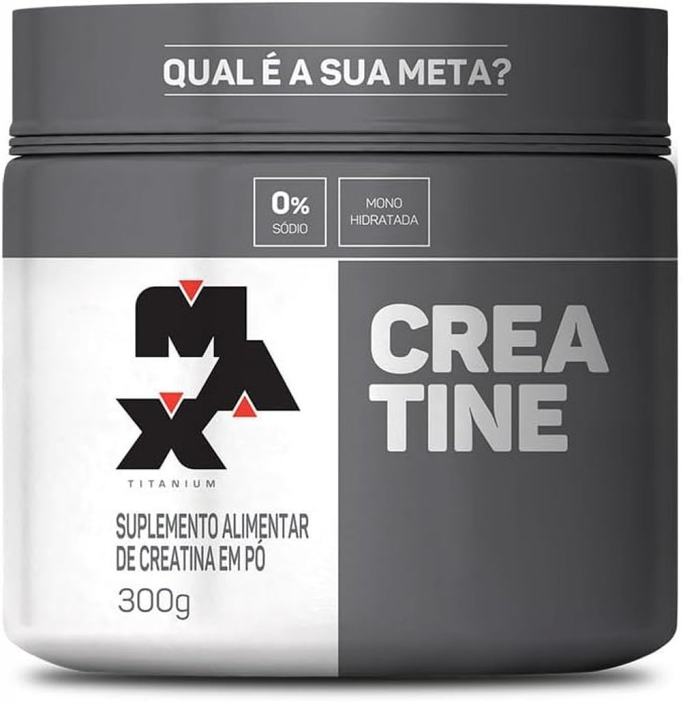 Max Titanium Creatina – Suplemento alimentar de creatina em pó, 300g