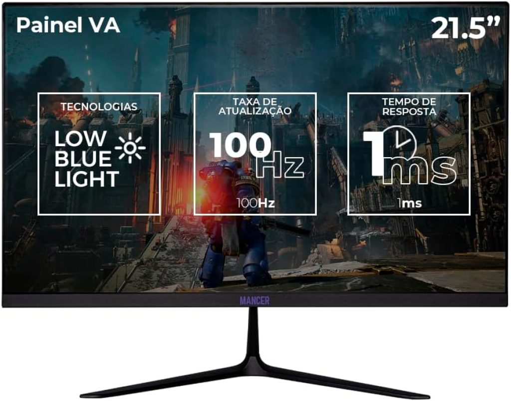 Monitor Gamer Mancer Horizon Z2 | 21.5 Polegadas | VA | Full HD | 100Hz | 1ms | HDMI/VGA | MCR-HZN21-BL2