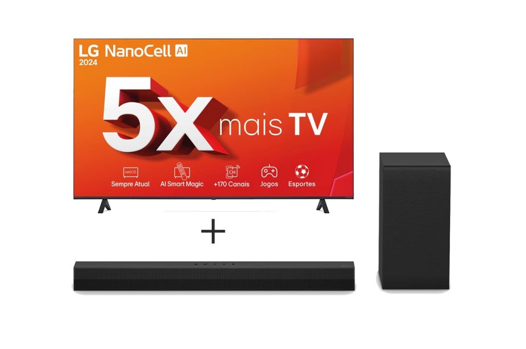 Smart TV 4K 86″ LG NanoCell 86NANO80T + Soundbar LG S40T