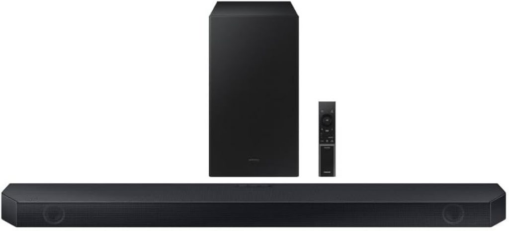 Soundbar Samsung HW-Q600C – 360W com 3.1.2 canais, Bluetooth, USB, HDMI, Subwoofer sem fio, Dolby Atmos e Acoustic Beam – HW-Q600C/ZD