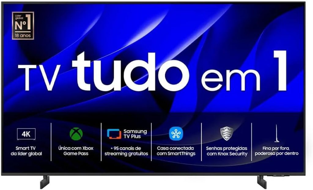 Samsung Smart TV 85″ Crystal UHD 4K DU8000 – 2024, Painel Dynamic Crystal Color, Gaming Hub, TV Plus – 85DU8000