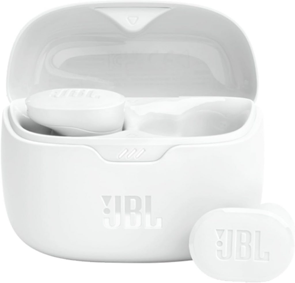 JBL, Fone de Ouvido Sem Fio, Tune Buds, Bluetooth 5.3, À Prova D’água – Branco