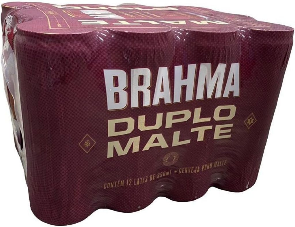 Pack Cerveja Brahma Duplo Malte Lata Sleek – com 12 unidades 350ml