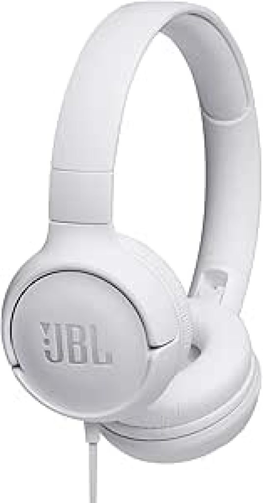 Fone de Ouvido JBL Tune 500 On Ear Branco – JBLT500WHT