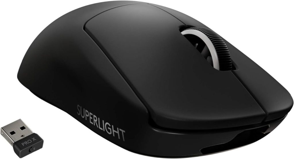 Mouse Gamer Sem Fio Logitech G PRO X SUPERLIGHT com Tecnologia LIGHTSPEED, 5 Botões Programáveis, Sensor HERO 25K e Bateria Recarregável – Compatível com POWERPLAY