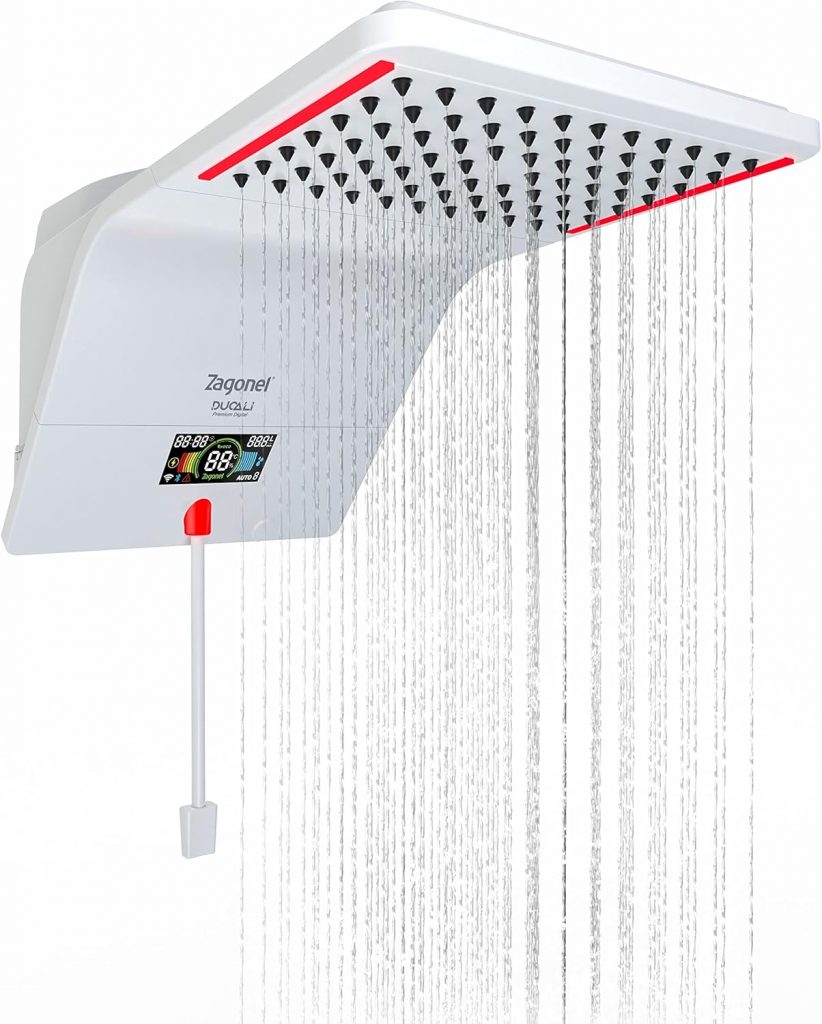 Ducha Eletrônica Smart Digital Premium Zagonel Ducali 7500W 220V Branca