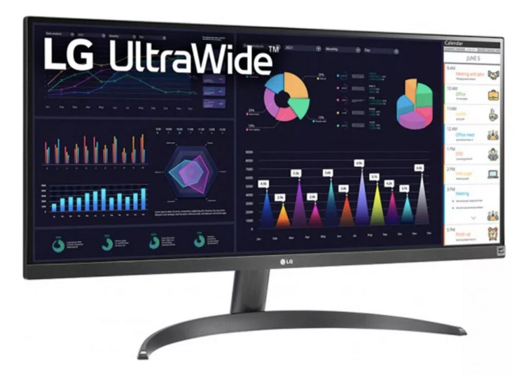Monitor LG UltraWide 29WQ500B – Tela IPS de 29″, 21:9, Full HD, 1ms (MBR), 100Hz, AMD FreeSync
