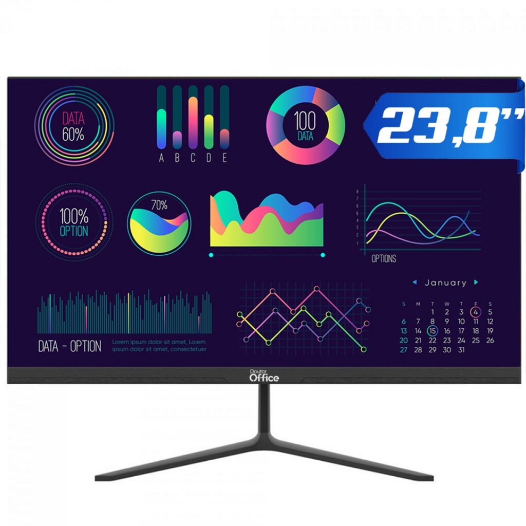 Monitor Dr. Office, 23.8 Pol, Full HD, 75Hz, HDMI/VGA, MDR-0508-23