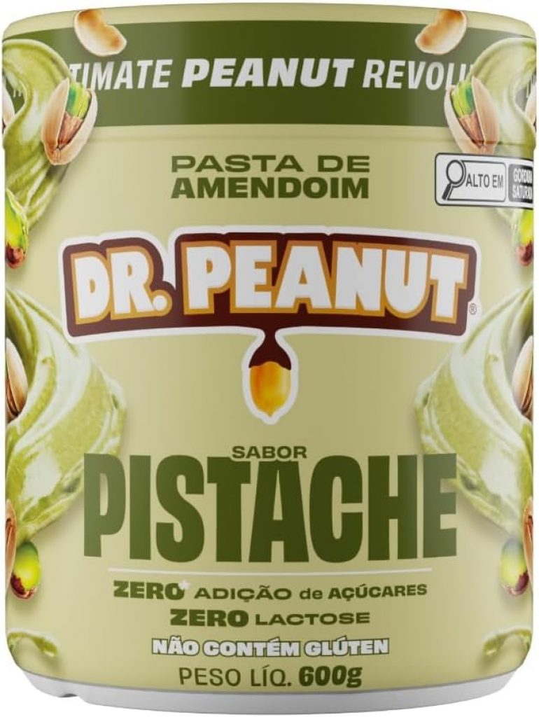 Dr. Peanut Pasta de Amendoim Pistache 600g com Whey Protein